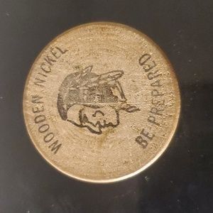 Vintage wooden nickel